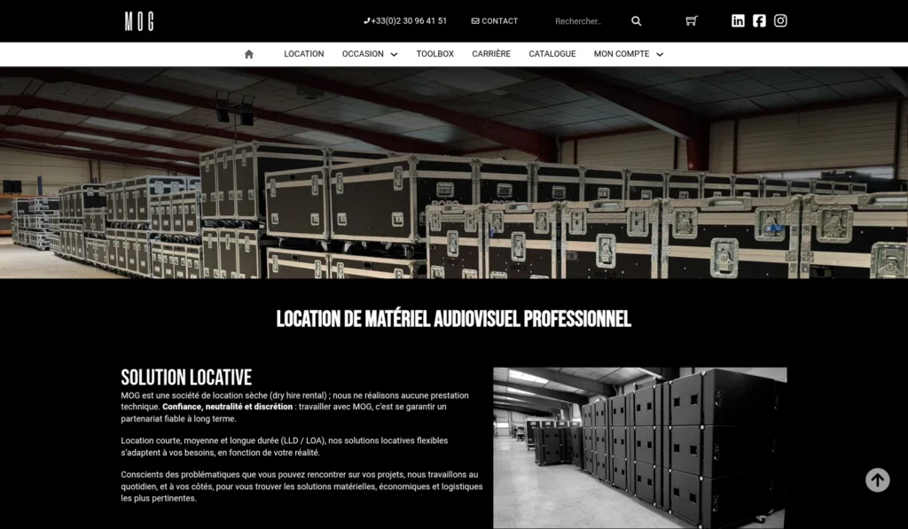 Site MOG réalisé par Rennes Internet